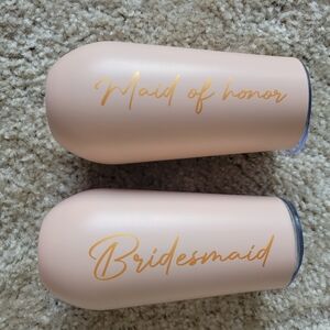 Bridesmaid Tumbler Set in Tan